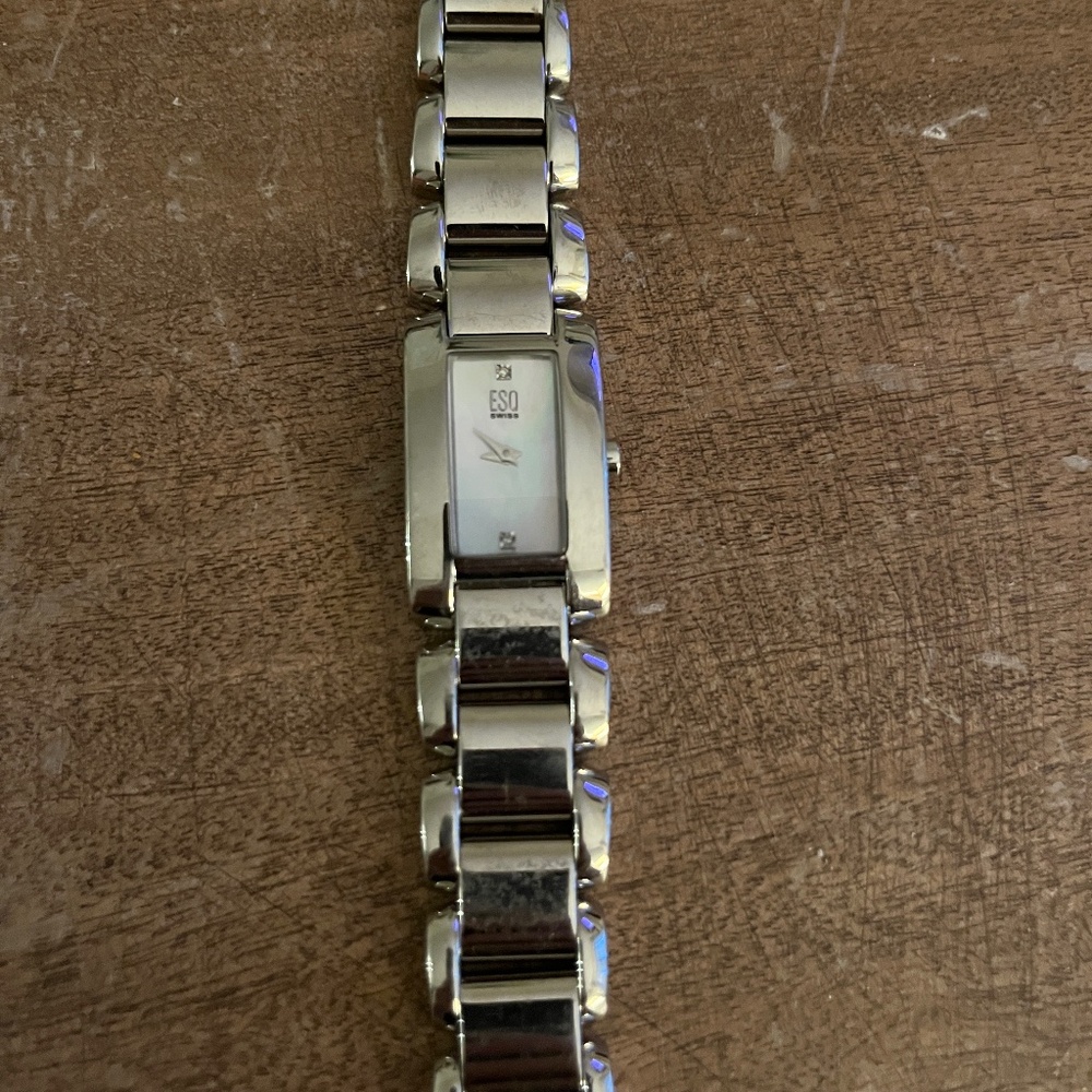 ESQ Silver Stainless Steel Linque MOP Watch 07101293